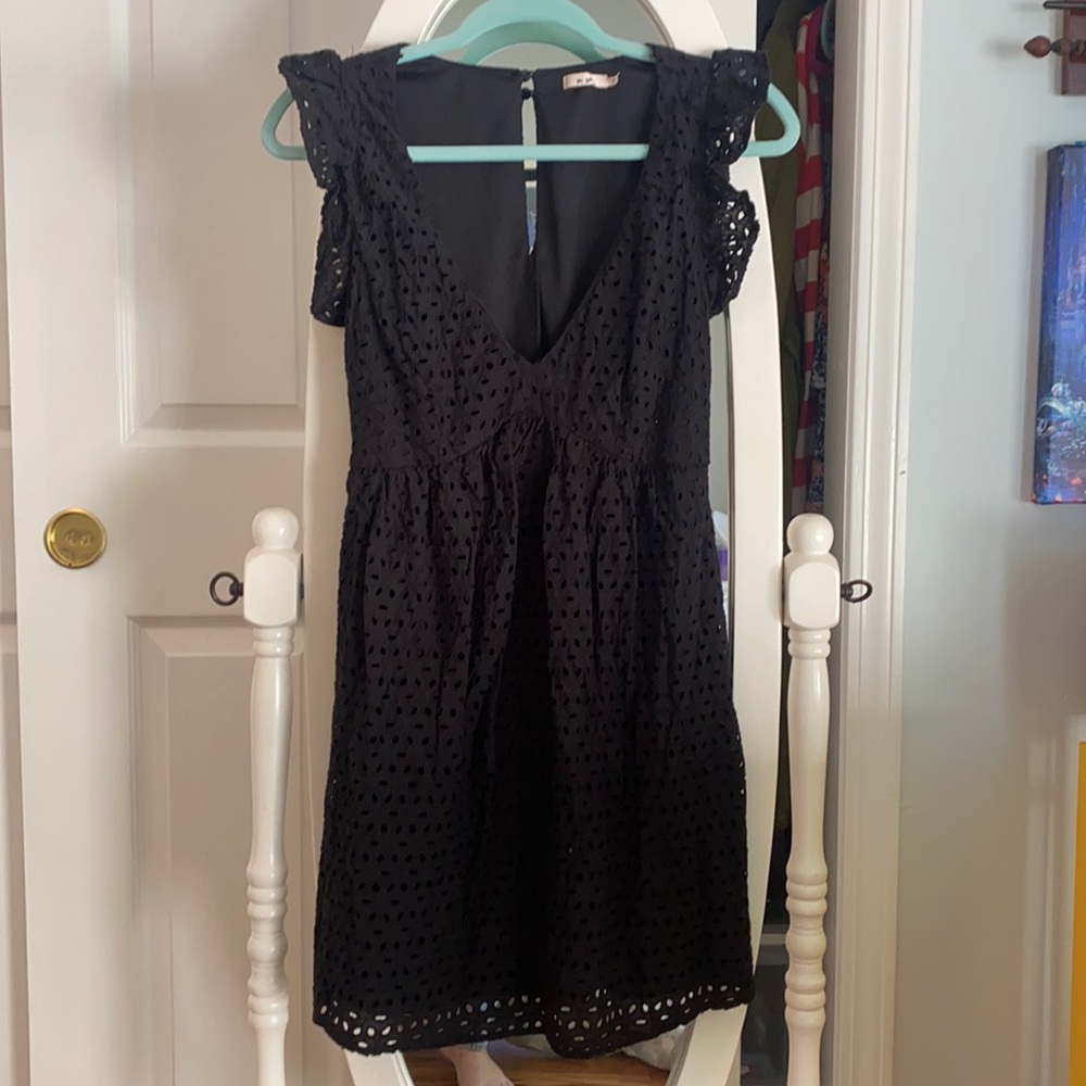 Mi ami black lace sundress size m